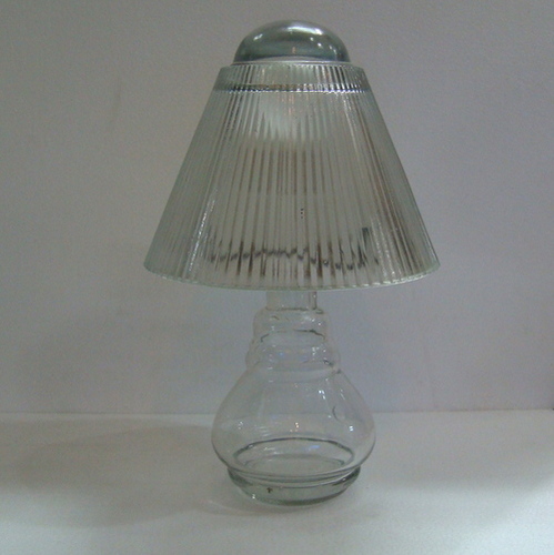 ट्रांसपेरेंट कटिंग ग्लास ऑयल टेबल लैंप