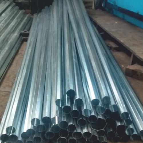 Poles - Mild Steel, Height 9-32 M, Silver Color | Suitable For Road And Garden Use, Minimal Weld For Enhanced Integrity
