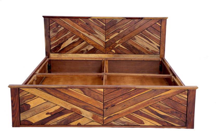 Handmade Fn Bed Solid Sheesham Wood Box