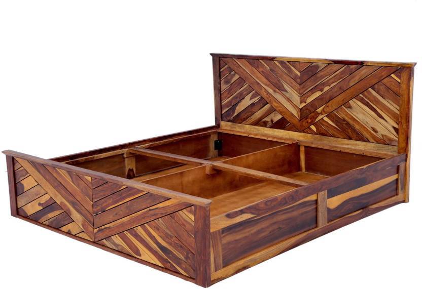 Handmade Fn Bed Solid Sheesham Wood Box