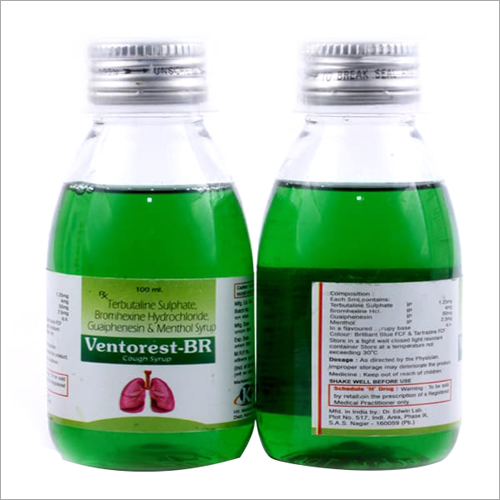 100ml Terbutaline Sulphate Bromhexine Hydrochloride Guaiaphenesin And Menthol Syrup - Liquid Medicine , Anti-Allergic Effects, Bronchodilation Support, Cooling Throat Sensation, Expectorant Properties