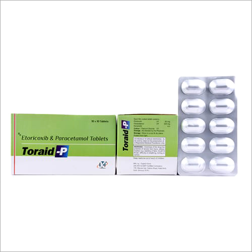 Etoricoxib And Paracetamol Tablets - 10x10 Tray | Pain Relief for Osteoarthritis, Rheumatoid Arthritis, and Gout, Quality Formulation