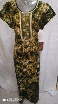 बैटिक प्रिंट कॉटन नाइटी