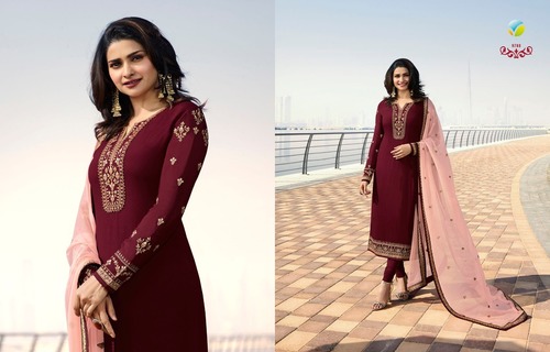 Maroon Salwar Suit