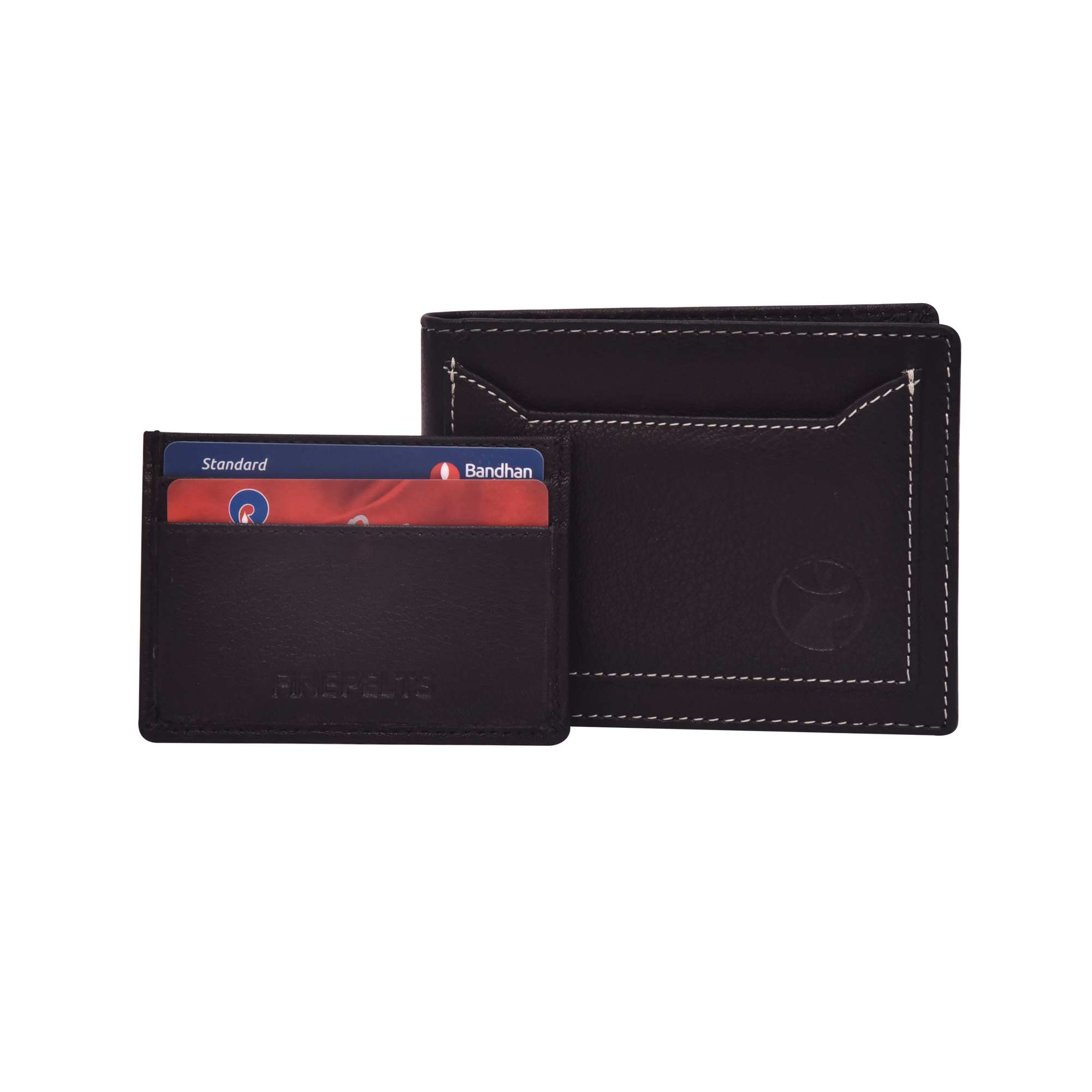 Mens Leather Wallet - Genuine Leather, 12 X 9.5 X 2.3 Cm, Black | Rfid Blocking, 10 Card Slots, Coin Pocket, Gift Boxed, Slim Fit Design