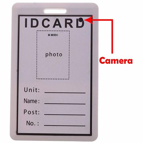 ID Card Spy Camera - 5MP Pin-Hole Design, 1080p Video & Audio, 4GB Internal Memory, USB Charging, Continuous Recording