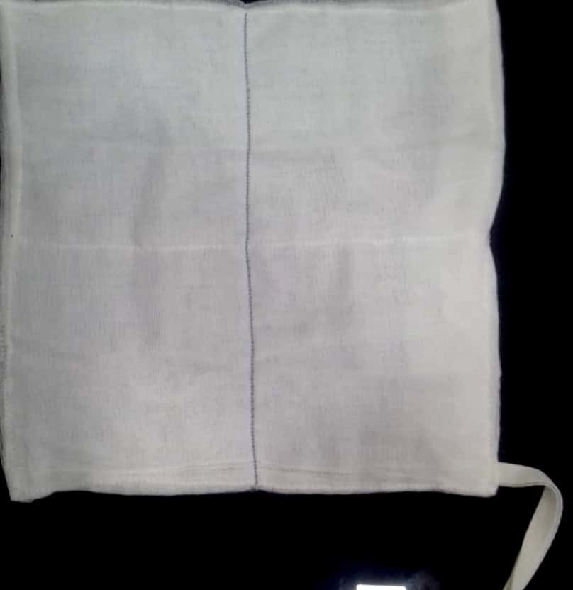 White Abdominal Sponge