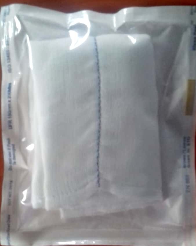 White Abdominal Sponge