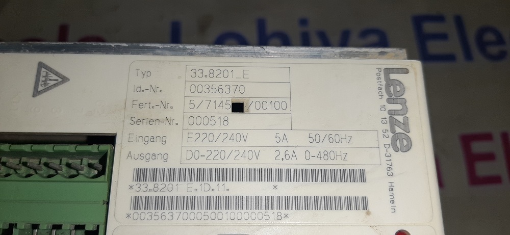 Lenze Servo Drive 33.8201 E
