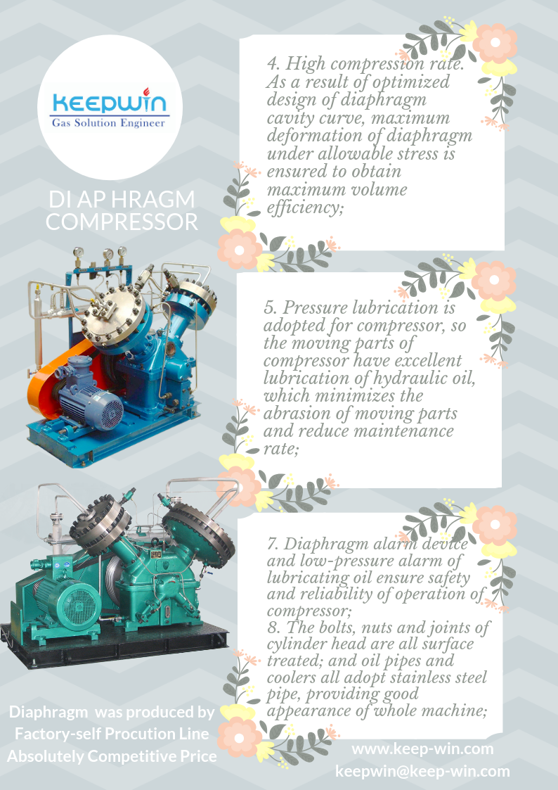 Oil-free Oil Free Coal Gas Diaphragm Compressor
