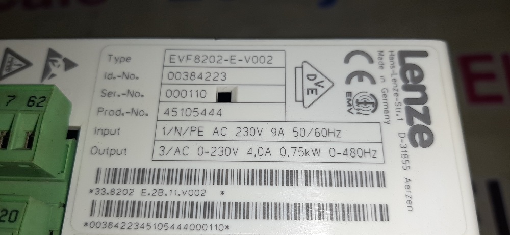 Lenze Servo Drive Evf8202-e-v002