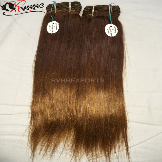 Remy Hair Weave - 100% Virgin Indian Human Hair 10-30 Inch Lengths | Natural Color No Shedding Double Weft Smooth Texture