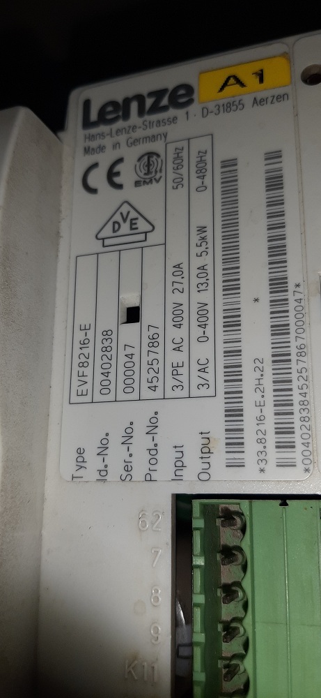 Lenze Servo Drive Evf8216-e