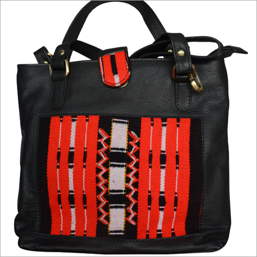 Black & Red Ladies Designer Tote Hand Bag
