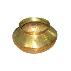 Yellow Heavy Weight Brass Cooking Handi