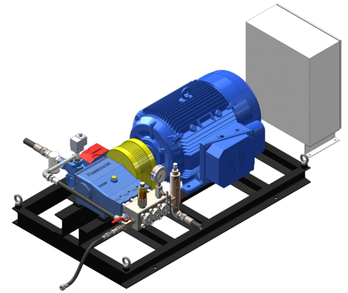 Hydrostatic Pressure Testing Pump - Color: Blue