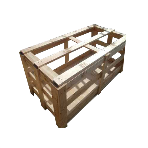 Pine Wooden Box - Rigid Build, Customized Size & Brown Finish | Durable Wooden Storage Solution