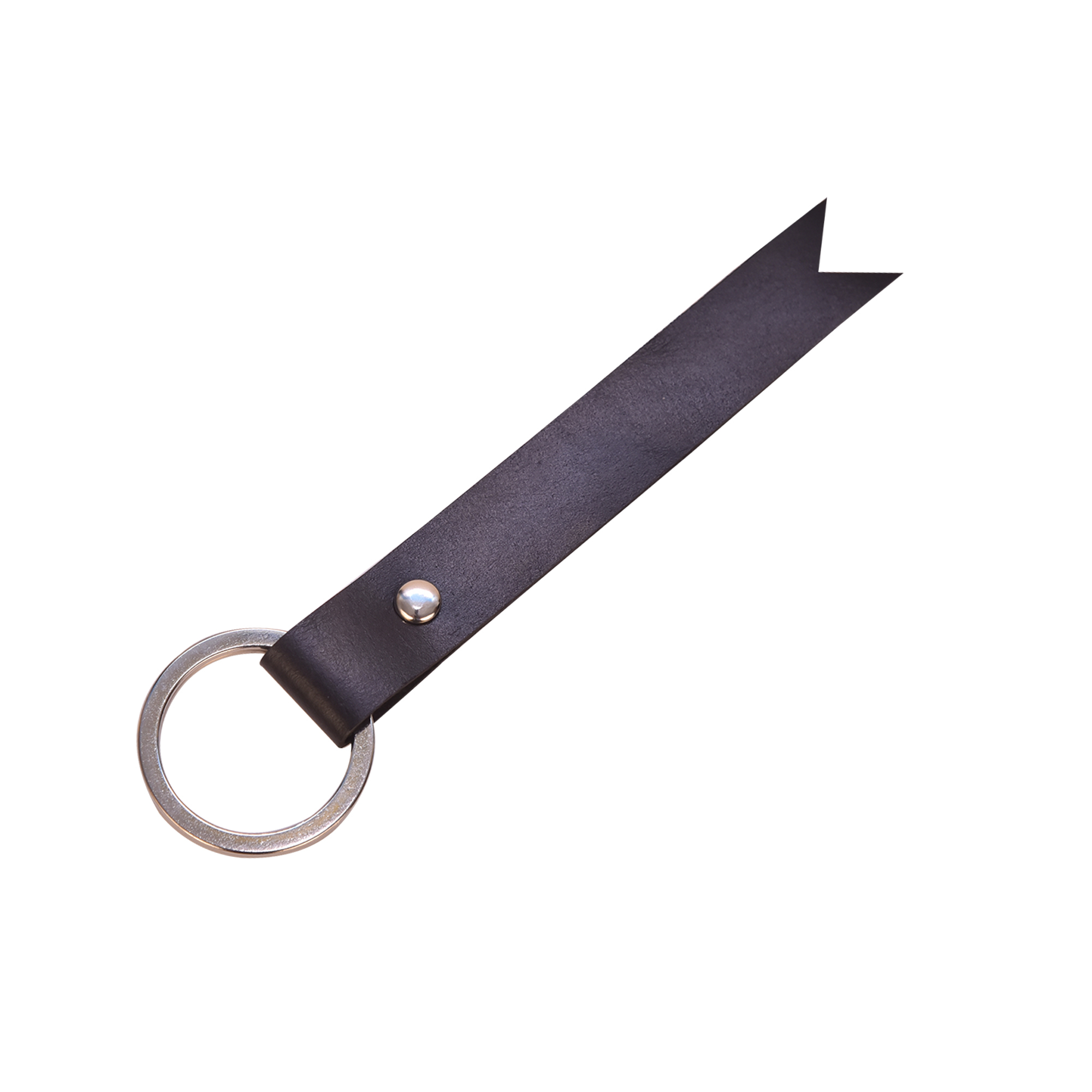 Leather Key Ring - Leather, Elegant Design, Lightweight, Durable, Secure Metal Ring With Punch Fastener, Ideal For Gifting And Daily Use