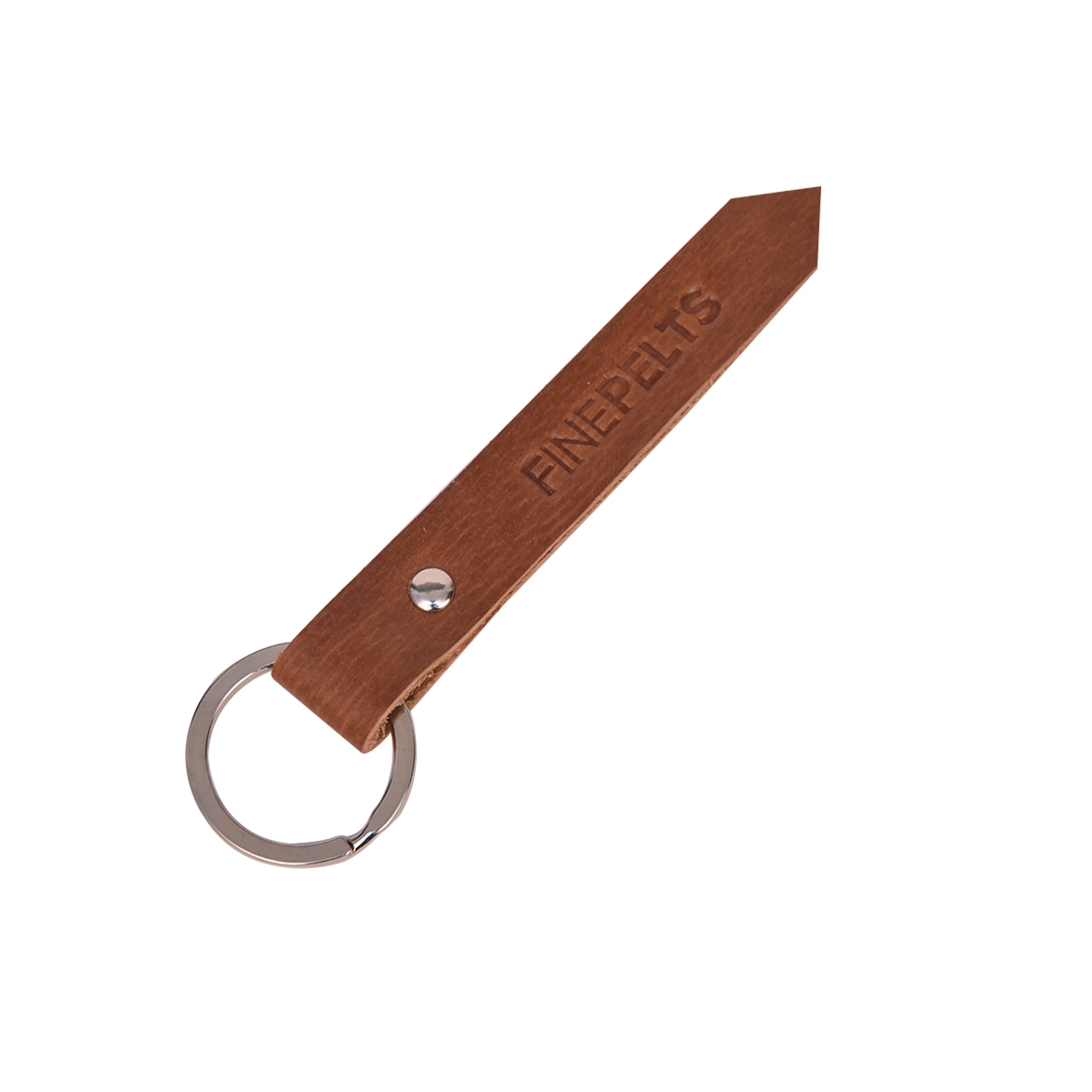 Leather Key Ring - Leather, Elegant Design, Lightweight, Durable, Secure Metal Ring With Punch Fastener, Ideal For Gifting And Daily Use