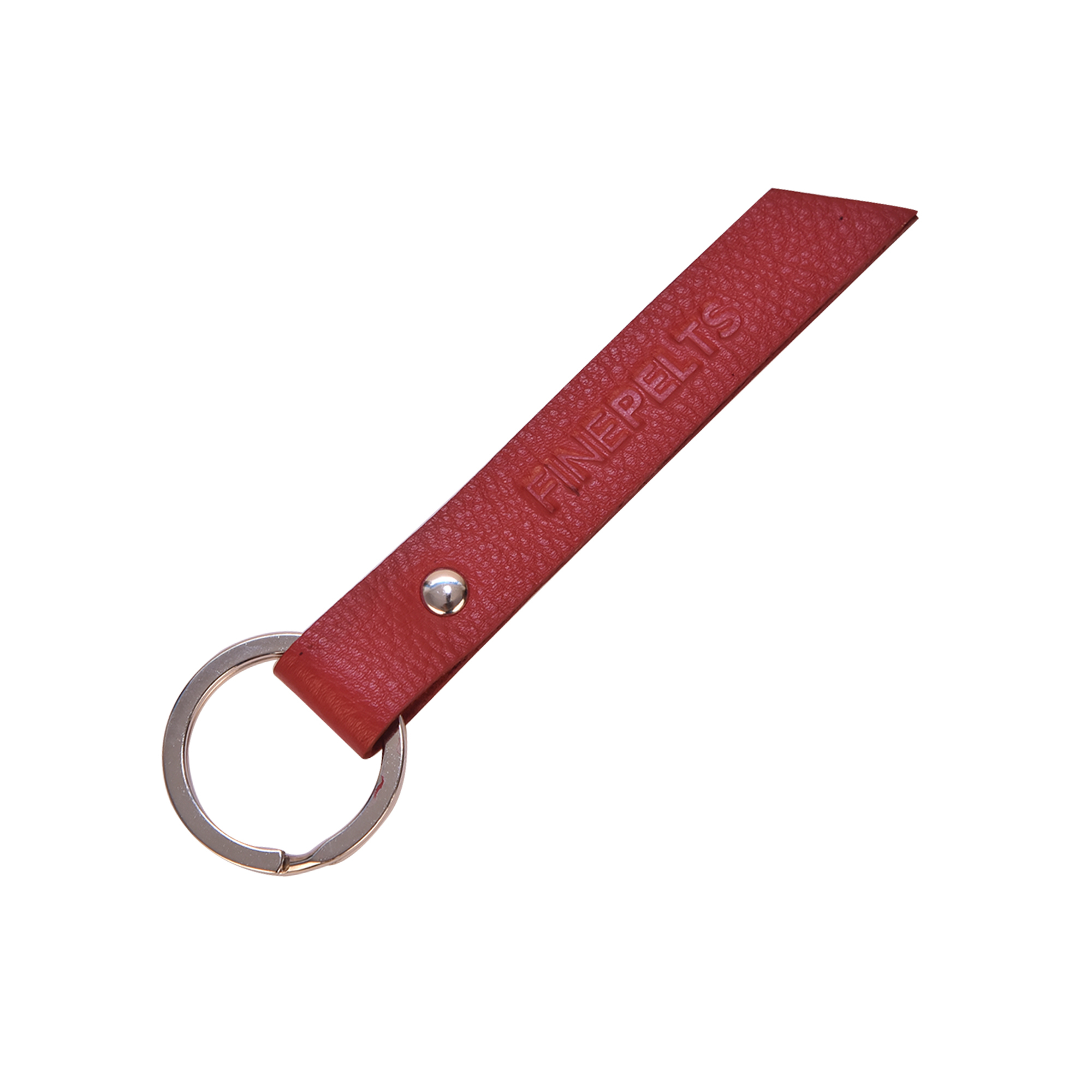 Leather Key Ring - Leather, Elegant Design, Lightweight, Durable, Secure Metal Ring With Punch Fastener, Ideal For Gifting And Daily Use
