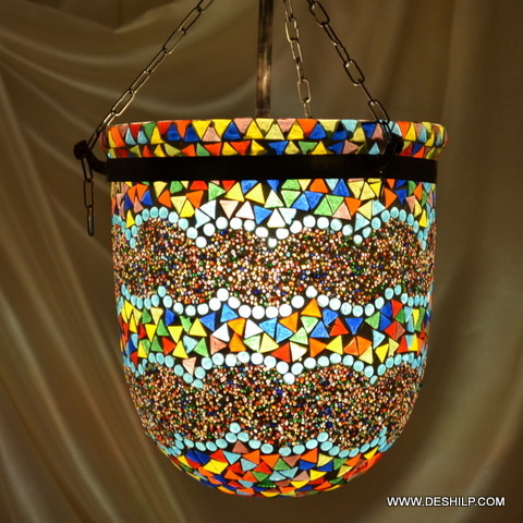 मल्टीकलर मल्टी मोज़ेक वॉल हैंगिंग