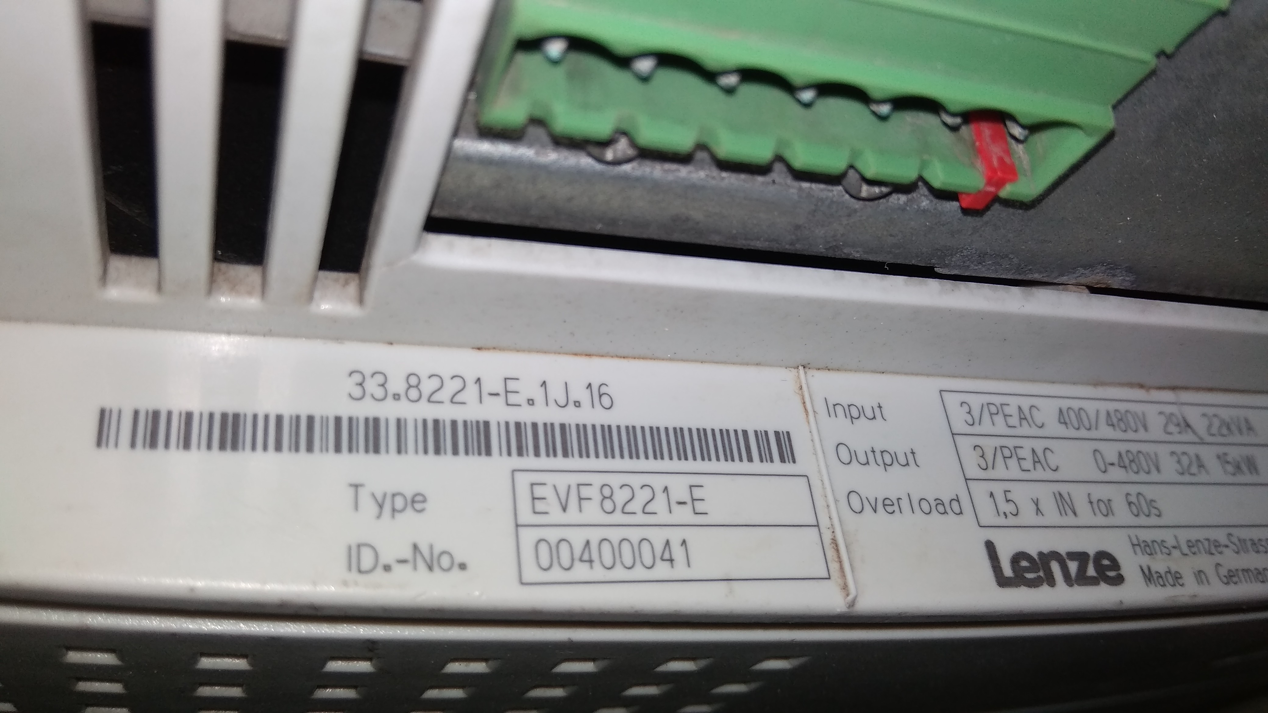 Lenze Servo Drive Evf8221-e