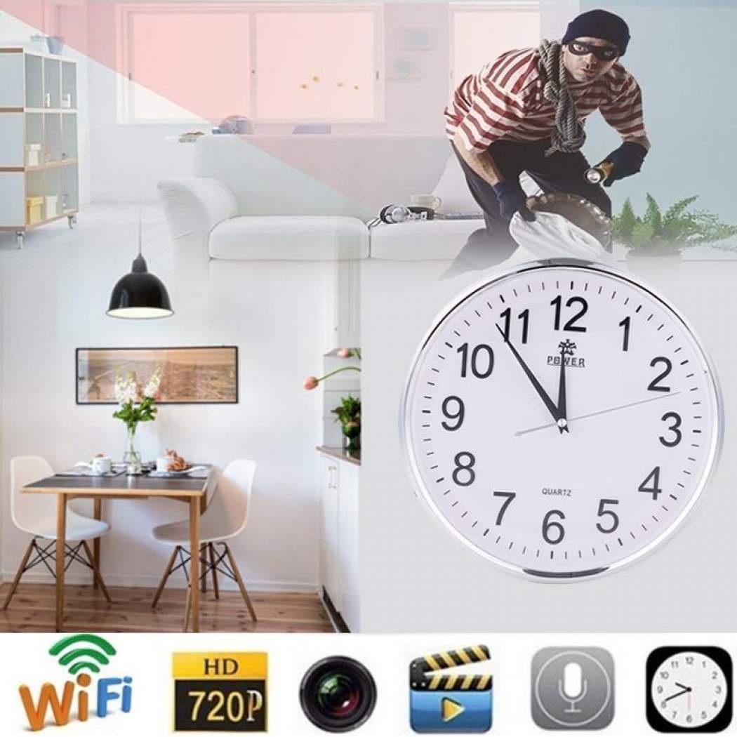 Spy Camera Wallclock Application: Indoor