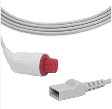Quality Tpu Jacket Cable; Medical Pvc Strain Relief; Gold Plated Pins And Nylon Plug Ge-datex Ibp Cable To Utah Transducer B0506