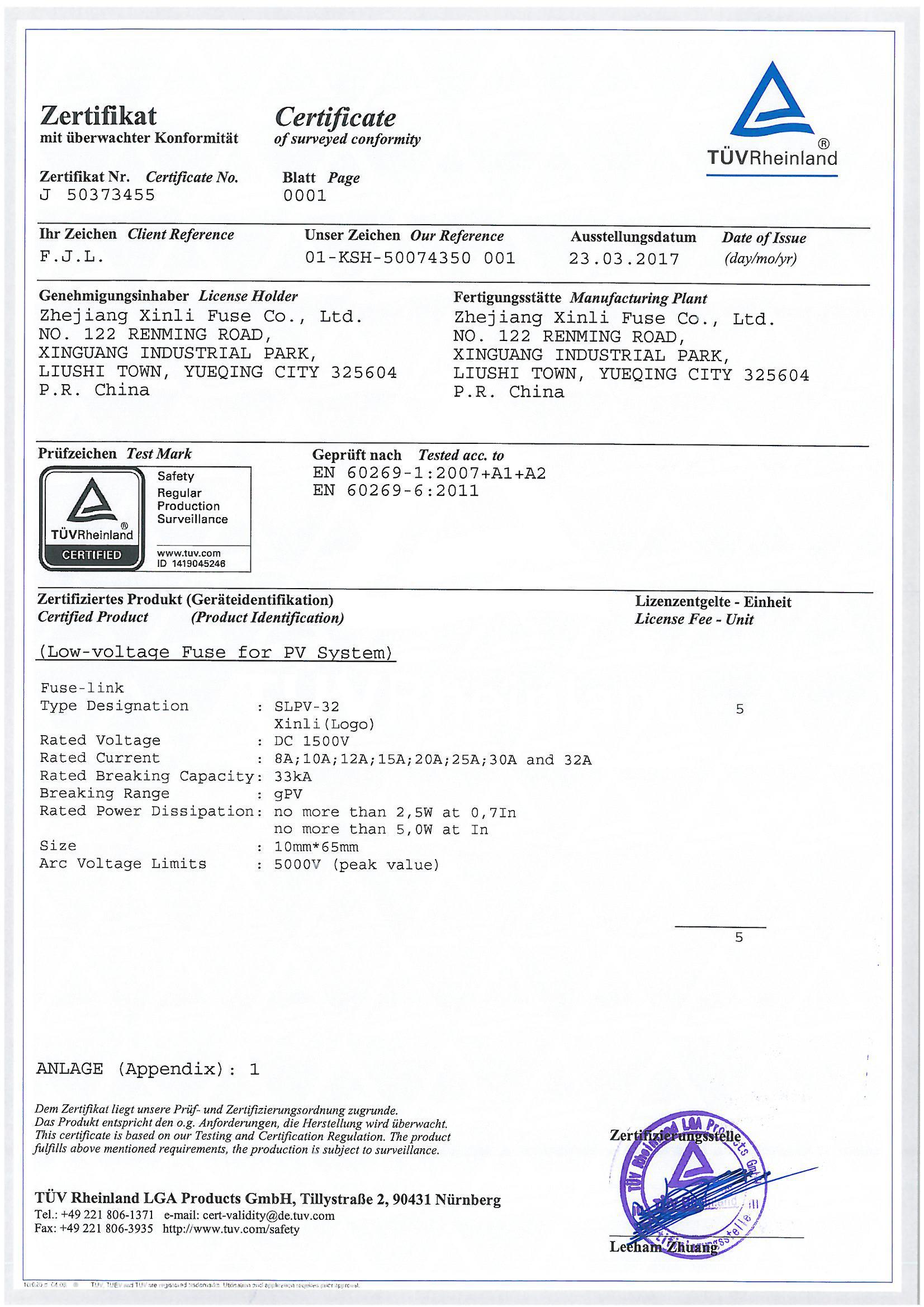 Slfc Solar Photovoltaic 1500v 15amp Fuse And 32a Fuse Holder Combo - 10x65mm Size, Pure Silver Fuse Link With Pet Case | Finger Safe, Self-extinguishable, Ul 94-vo Rated
