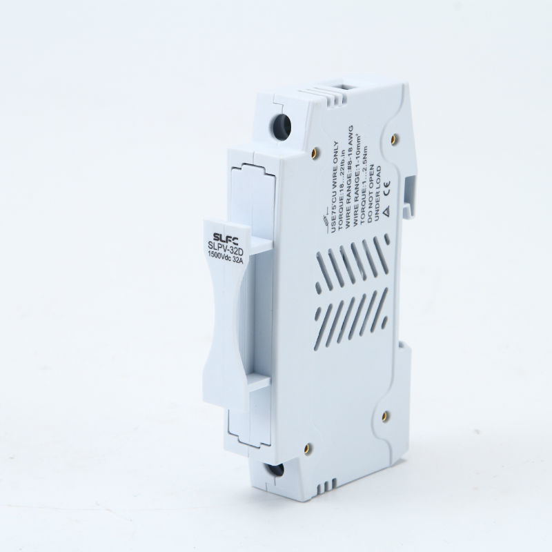 Slfc Solar Photovoltaic 1500v 15amp Fuse And 32a Fuse Holder Combo - 10x65mm Size, Pure Silver Fuse Link With Pet Case | Finger Safe, Self-extinguishable, Ul 94-vo Rated