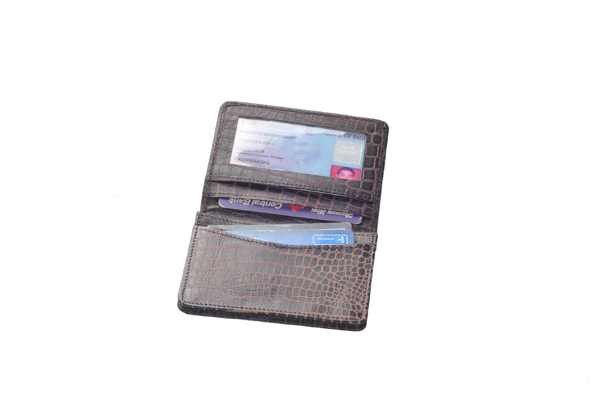 Plated Leather Gift - Color: Black