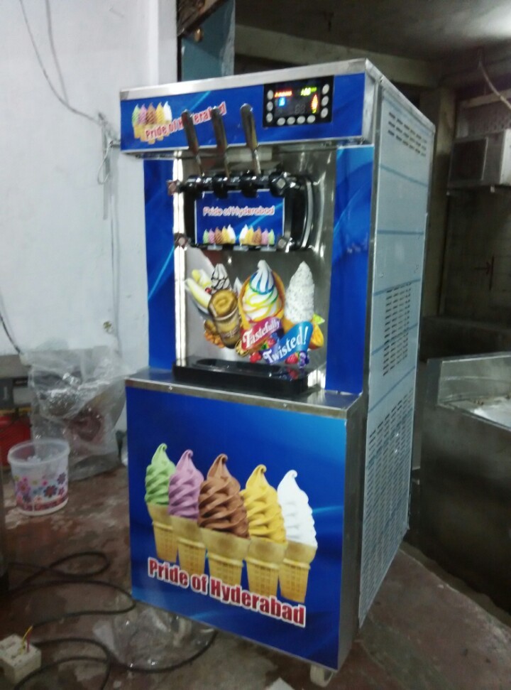 Line Pan Ice Cream Machine