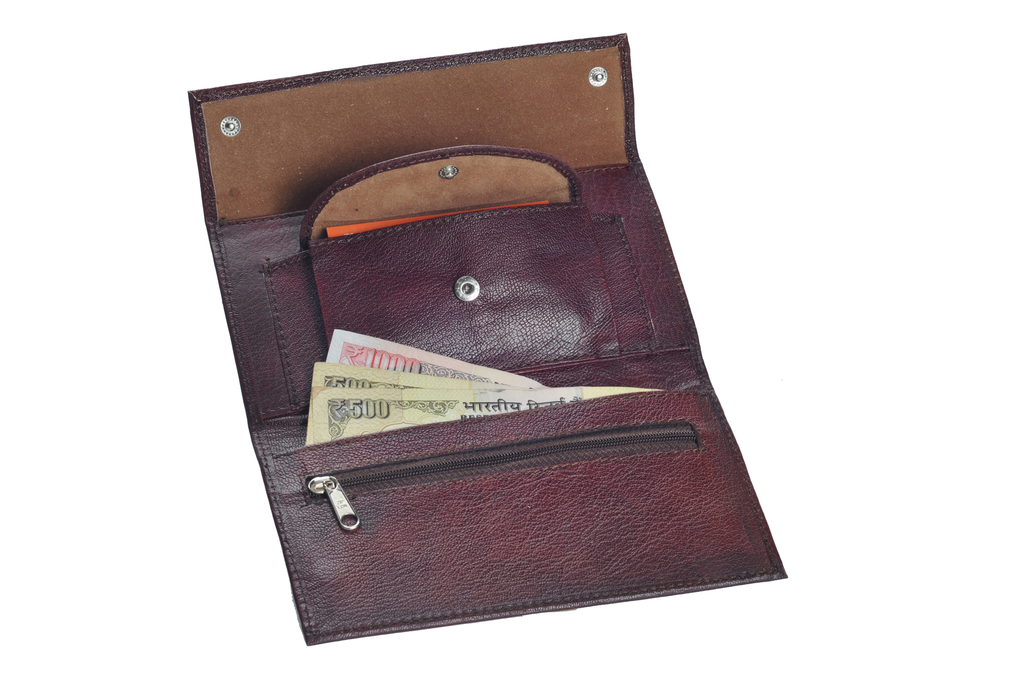 Goat Leather Gift Set - Color: Brown