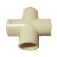 सीपीवीसी क्रॉस टी का आकार: 15 मिमी से 50 मिमी तक उपलब्ध