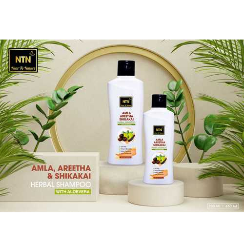 एलो वेरा हर्बल शैम्पू के साथ आंवला अरिता शिकाकाई