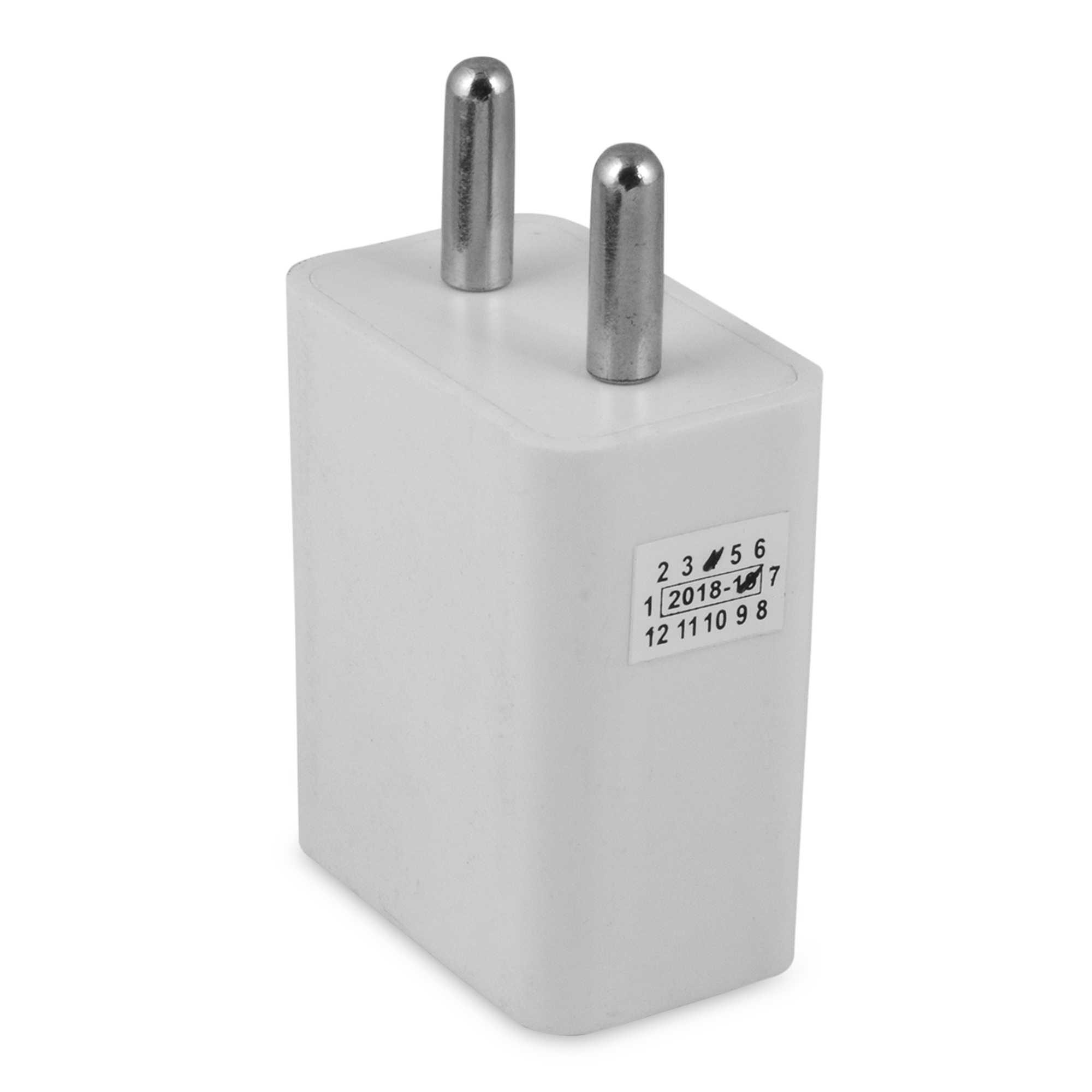 2.4amp Charger Single Port Charger - High Grade Fire-resistant Plastic, Compact Design, Black & White Color | Smart Charge, 2.1 Amp Power Supply, 1 Year Warranty