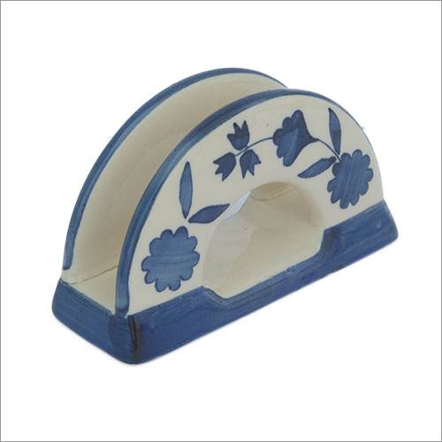 Flower Print Ceramic Tissue Holder