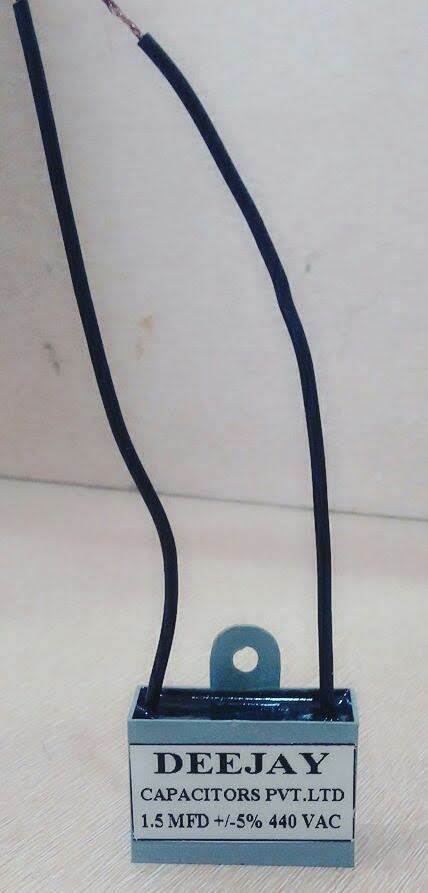 Square Capacitors - Mpp/npcb/sh, 1.5 To 4 Mfd, 440vac, Grey, 25x52 Mm | Non Pcb Encapsulation, Eco-friendly, Low Energy Loss, High Insulation Resistance