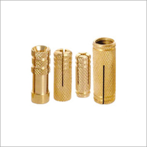 Brass Concrete Anchor - Polished Finish, Available in Various Sizes | Golden Color, Ideal for Industrial Applications
