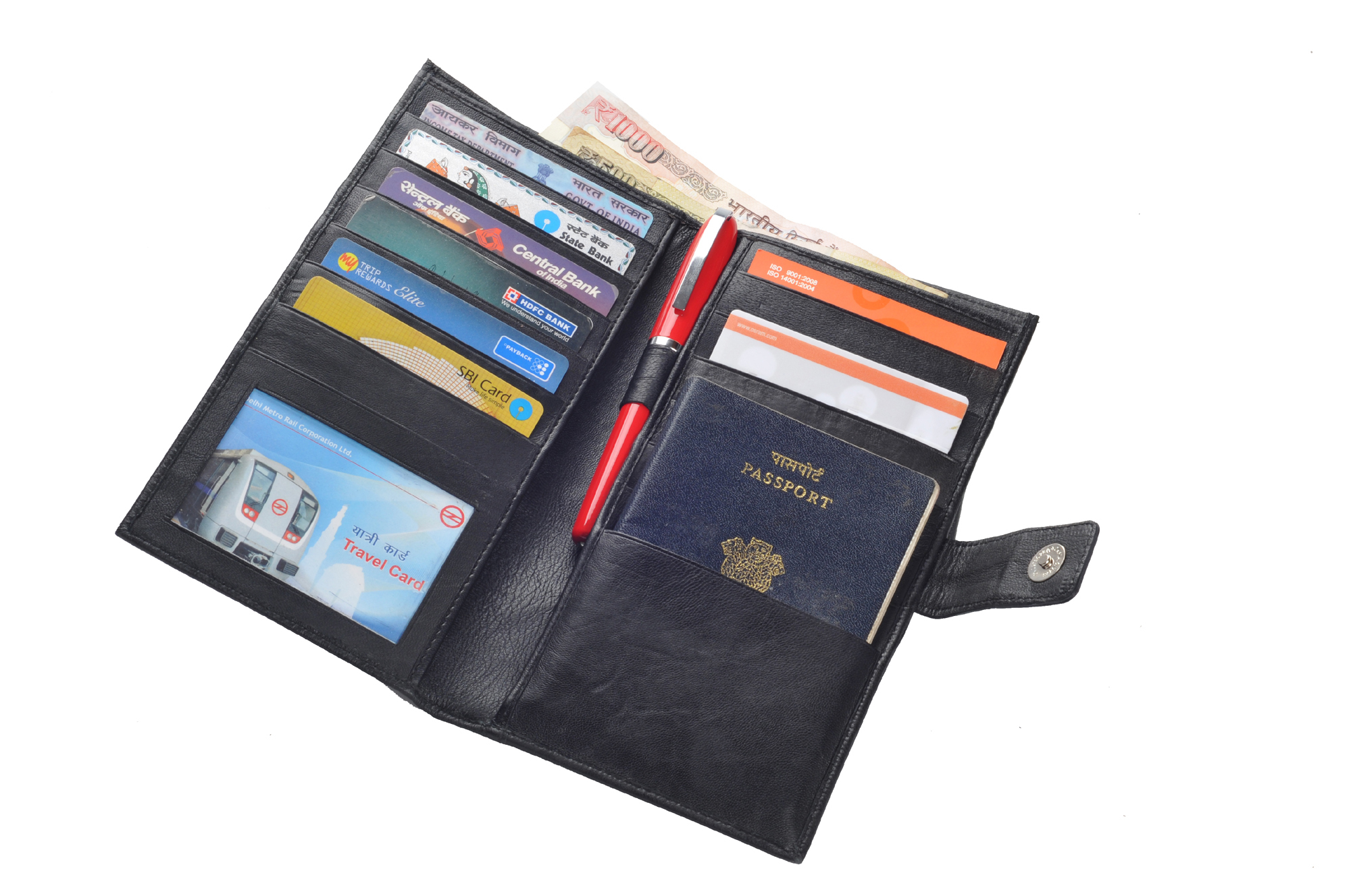 Sheep Leather Gift Set - Color: Black