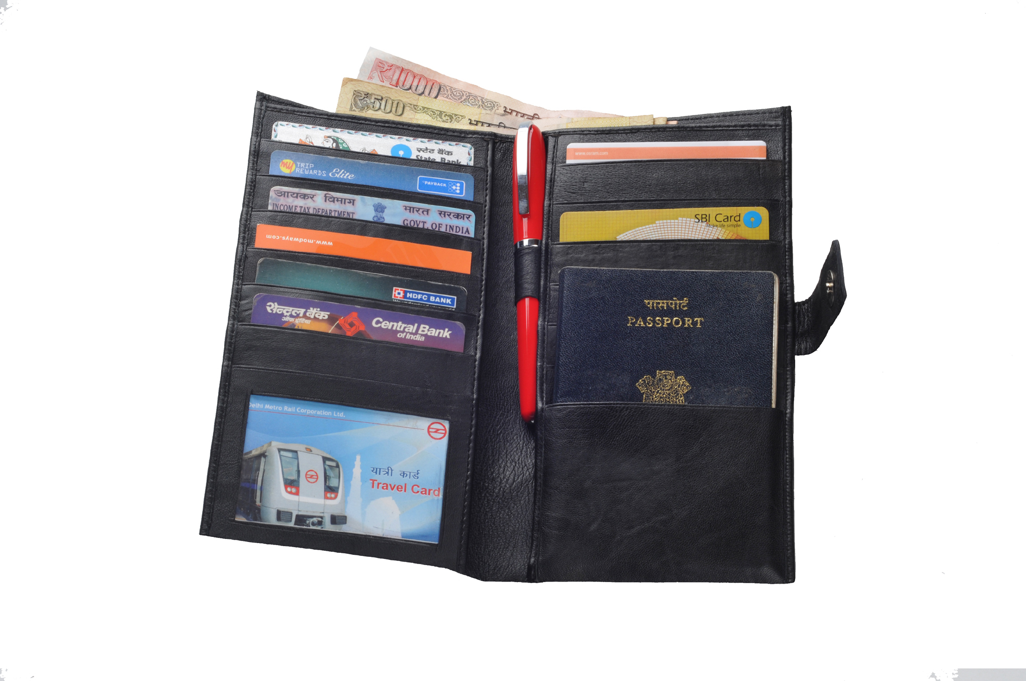 Sheep Leather Gift Set - Color: Black