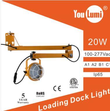 Led Loading Dock Light 20W 110Lm/W 360 A  Warranty: 5 Years