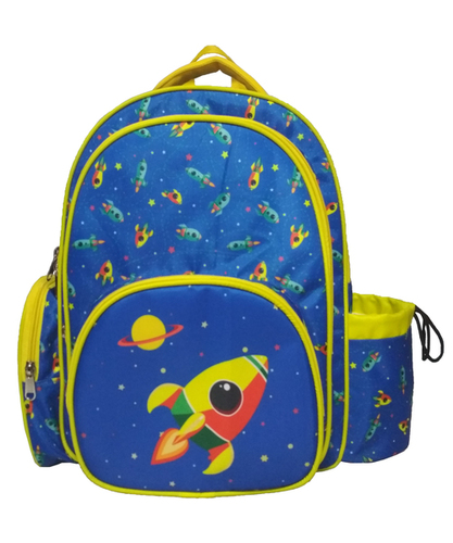 As Per Customer Need Rocket Printed Kids School Bag