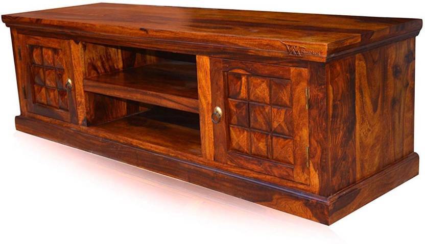 Durable Fn Solid Sheehsam Wood Entertainment Unit