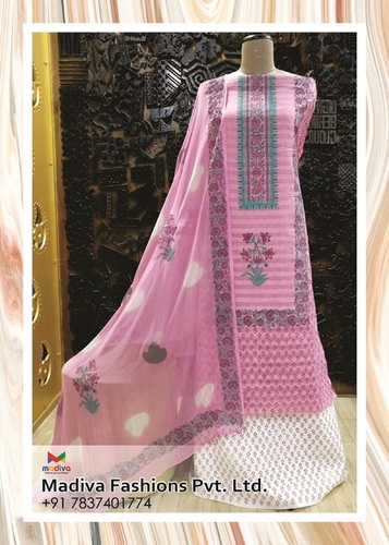 Multicolor Block Printied Suit