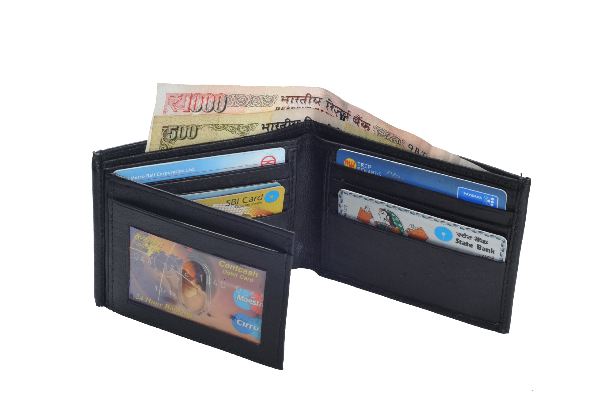 Sheep Leather Gift Set - Color: Black