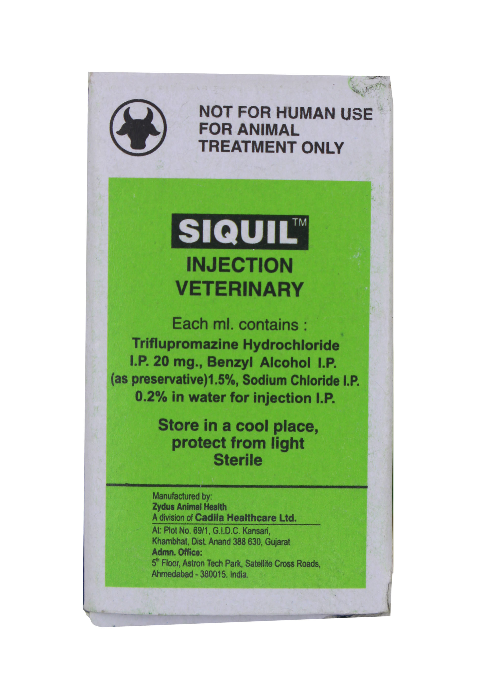Siquil 5ml Injection-triflupromazine Hydrochloride+ Ingredients: Chemicals