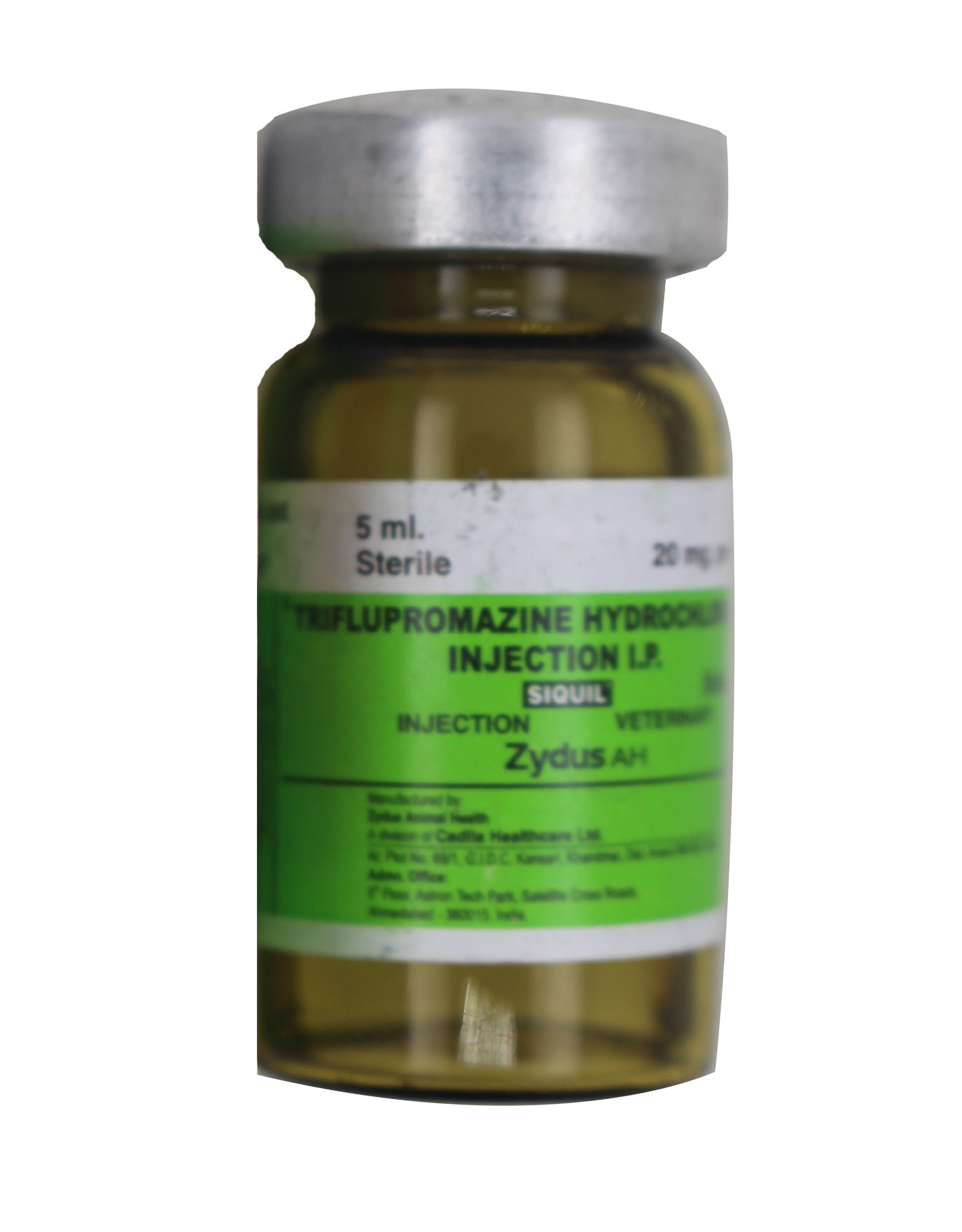 Siquil 5ml Injection-triflupromazine Hydrochloride+ Ingredients: Chemicals