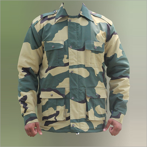 BSF Jacket - Cotton Fabric, Customized Size | Army Color, Full Sleeves, Formal Style for Men in Rainy and Winter Seasons