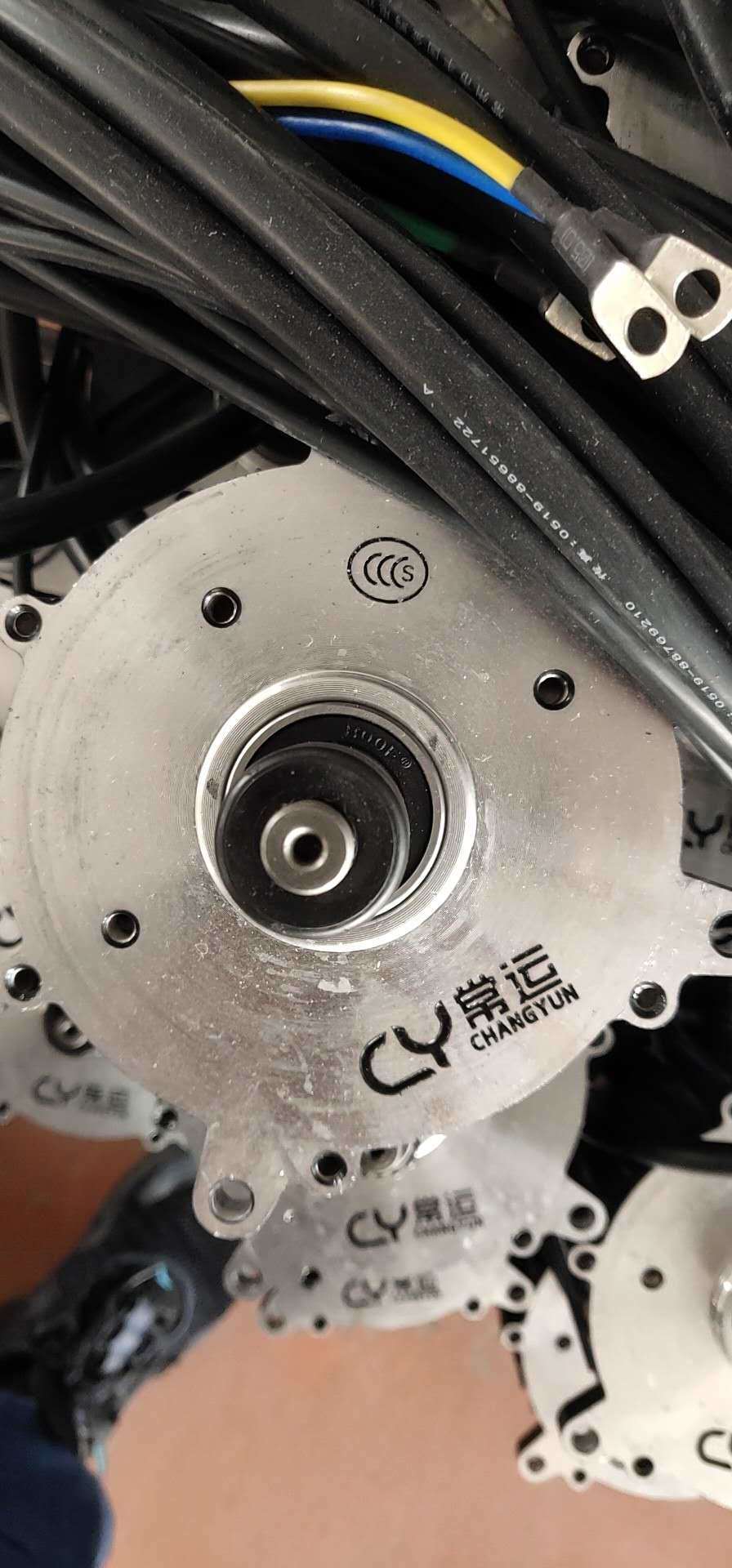 Gray & Black E-rickshaw Bldc Motor